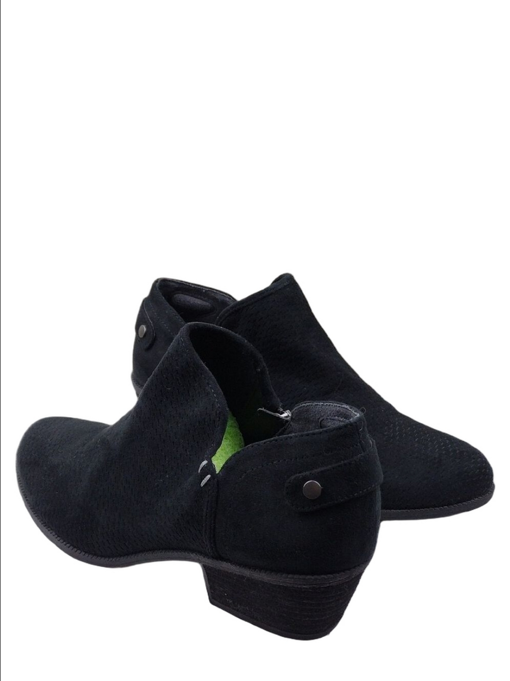 Dr Scholl's Be Energized Foam Technology Better Black Suede Fabric Side Zip Boot